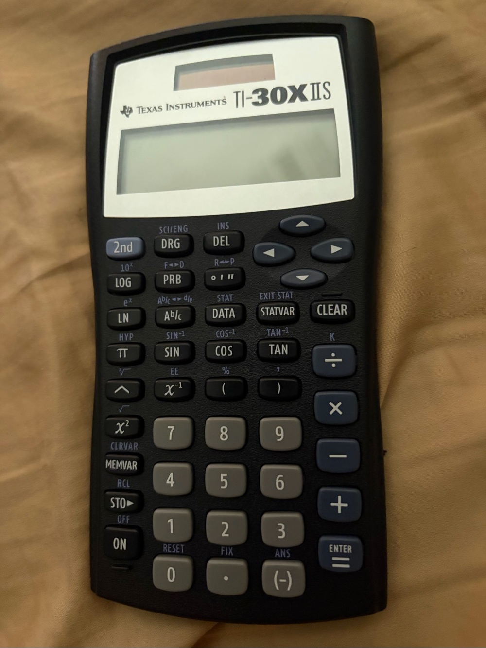 Texas Instruments TI-30X IIS Scientific Calculator - Black and Gray Keys